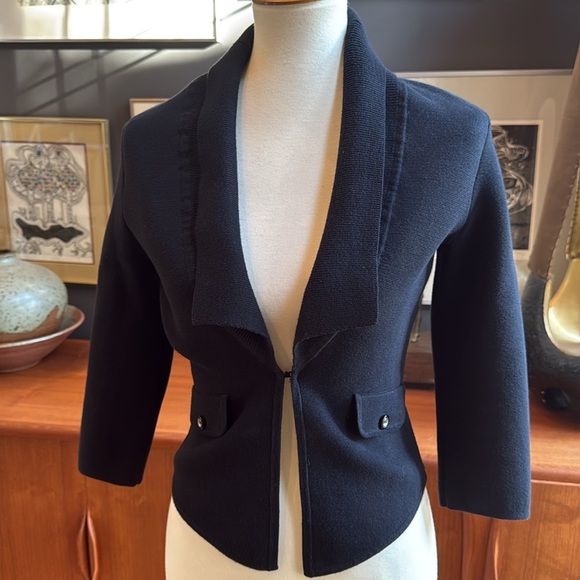 White House black market knit blazer  new without tag has never been worn - Picture 9 of 12